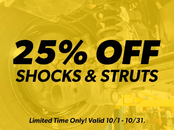 Meineke Car Care | Coupon | 25% off Shocks and Struts